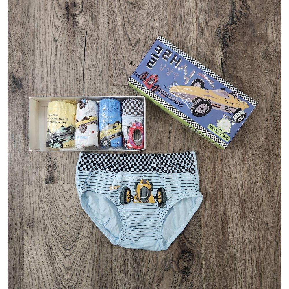 New Boys Toddlers Boxer Briefs Underwear Kids Undies Youth Race Car Underpants